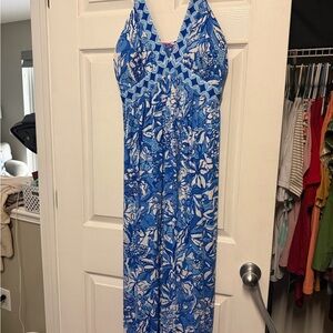 Lilly Pulitzer Blue and White Women’s Maxi dress